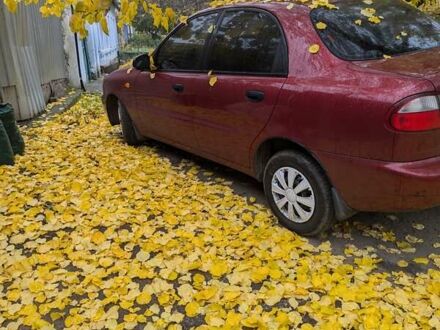 Красный Дэу Ланос, объемом двигателя 1.5 л и пробегом 105 тыс. км за 2800 $, фото 1 на Automoto.ua