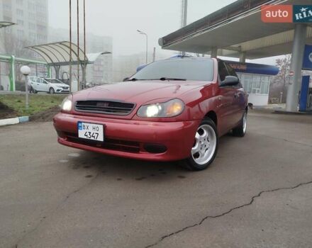 Красный Дэу Ланос, объемом двигателя 1.5 л и пробегом 199 тыс. км за 2650 $, фото 1 на Automoto.ua