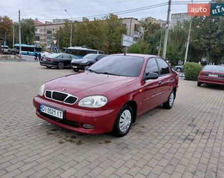 Красный Дэу Ланос, объемом двигателя 1.5 л и пробегом 183 тыс. км за 2850 $, фото 1 на Automoto.ua