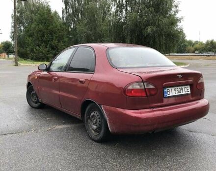 Красный Дэу Ланос, объемом двигателя 1.5 л и пробегом 256 тыс. км за 1843 $, фото 1 на Automoto.ua