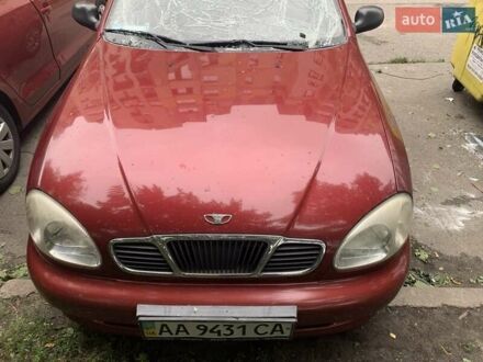 Красный Дэу Ланос, объемом двигателя 1.5 л и пробегом 120 тыс. км за 1600 $, фото 1 на Automoto.ua