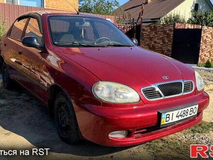 Дэу Ланос 2007 в Полтаве на Automoto.ua Красный Дэу Ланос, объемом двигателя 1.4 л и пробегом 242 тыс. км за 1500 $, фото 1 на Automoto.ua