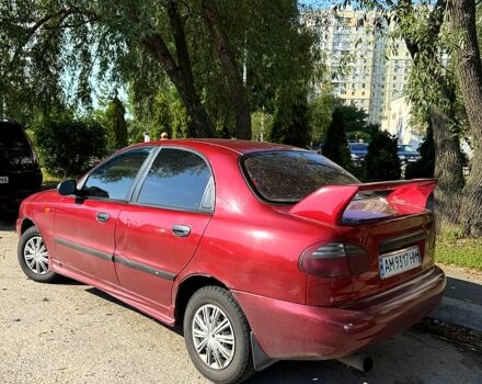 Красный Дэу Ланос, объемом двигателя 1.3 л и пробегом 200 тыс. км за 1250 $, фото 1 на Automoto.ua