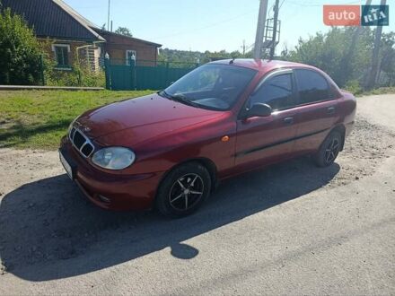 Красный Дэу Ланос, объемом двигателя 1.5 л и пробегом 330 тыс. км за 2550 $, фото 1 на Automoto.ua