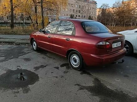 Красный Дэу Ланос, объемом двигателя 1.5 л и пробегом 103 тыс. км за 3000 $, фото 1 на Automoto.ua