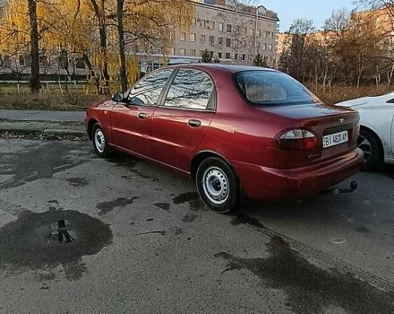 Красный Дэу Ланос, объемом двигателя 1.5 л и пробегом 103 тыс. км за 3000 $, фото 1 на Automoto.ua