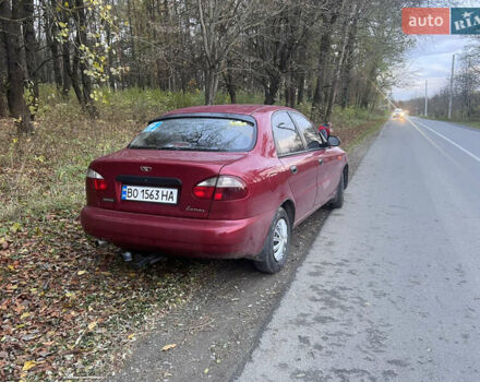Красный Дэу Ланос, объемом двигателя 1.5 л и пробегом 205 тыс. км за 2200 $, фото 1 на Automoto.ua