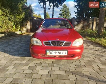 Красный Дэу Ланос, объемом двигателя 1.5 л и пробегом 120 тыс. км за 1800 $, фото 1 на Automoto.ua