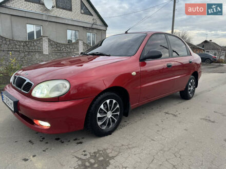 Красный Дэу Ланос, объемом двигателя 1.4 л и пробегом 44 тыс. км за 3700 $, фото 1 на Automoto.ua