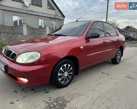 Красный Дэу Ланос, объемом двигателя 1.4 л и пробегом 44 тыс. км за 3300 $, фото 1 на Automoto.ua