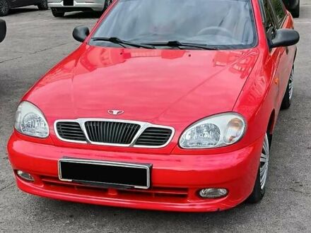 Красный Дэу Ланос, объемом двигателя 1.6 л и пробегом 78 тыс. км за 3990 $, фото 1 на Automoto.ua