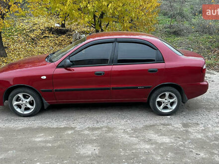 Красный Дэу Ланос, объемом двигателя 1.5 л и пробегом 183 тыс. км за 3000 $, фото 1 на Automoto.ua