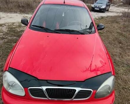 Красный Дэу Ланос, объемом двигателя 1.5 л и пробегом 165 тыс. км за 1800 $, фото 1 на Automoto.ua