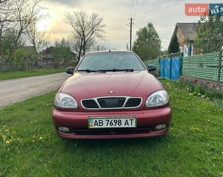 Красный Дэу Ланос, объемом двигателя 1.5 л и пробегом 94 тыс. км за 3200 $, фото 1 на Automoto.ua