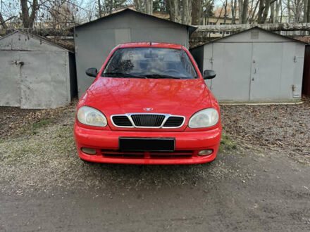 Красный Дэу Ланос, объемом двигателя 1.5 л и пробегом 178 тыс. км за 2350 $, фото 1 на Automoto.ua