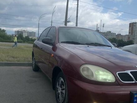 Красный Дэу Ланос, объемом двигателя 1.5 л и пробегом 170 тыс. км за 3700 $, фото 1 на Automoto.ua