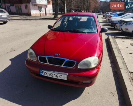 Красный Дэу Ланос, объемом двигателя 1.5 л и пробегом 211 тыс. км за 2300 $, фото 1 на Automoto.ua