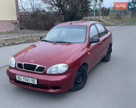Красный Дэу Ланос, объемом двигателя 1.5 л и пробегом 256 тыс. км за 1650 $, фото 1 на Automoto.ua