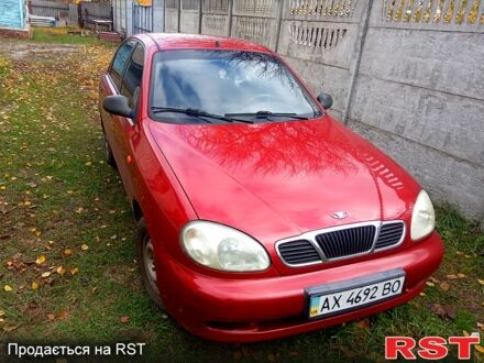 Красный Дэу Ланос, объемом двигателя 1.4 л и пробегом 93 тыс. км за 2300 $, фото 1 на Automoto.ua