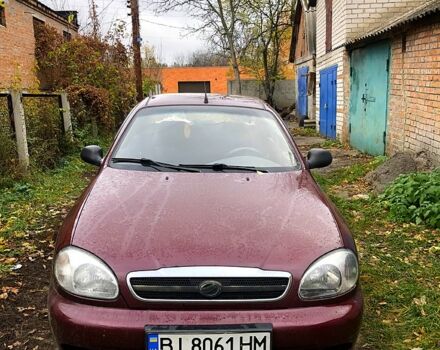 Красный Дэу Ланос, объемом двигателя 1.6 л и пробегом 161 тыс. км за 2200 $, фото 1 на Automoto.ua