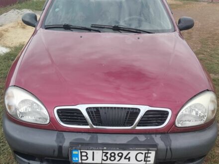 Красный Дэу Ланос, объемом двигателя 1.5 л и пробегом 175 тыс. км за 1850 $, фото 1 на Automoto.ua