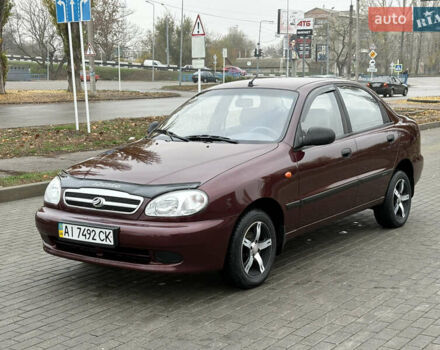 Красный Дэу Ланос, объемом двигателя 1.5 л и пробегом 74 тыс. км за 3400 $, фото 1 на Automoto.ua