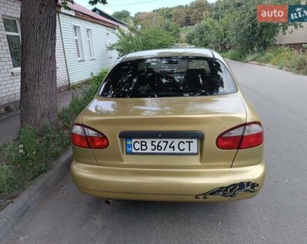 Желтый Дэу Ланос, объемом двигателя 1.5 л и пробегом 244 тыс. км за 1490 $, фото 8 на Automoto.ua