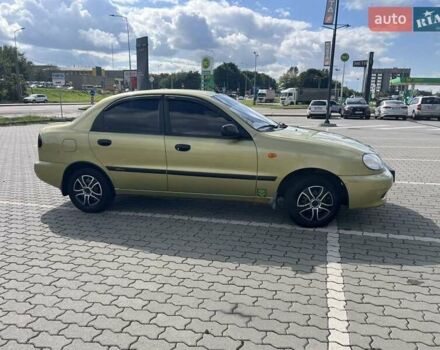 Желтый Дэу Ланос, объемом двигателя 1.5 л и пробегом 89 тыс. км за 2500 $, фото 9 на Automoto.ua