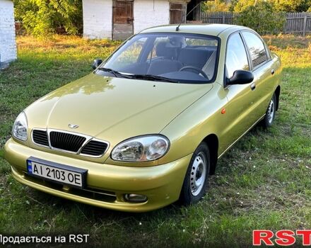 Желтый Дэу Ланос, объемом двигателя 1.5 л и пробегом 43 тыс. км за 4500 $, фото 1 на Automoto.ua