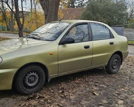 Желтый Дэу Ланос, объемом двигателя 1.5 л и пробегом 185 тыс. км за 800 $, фото 1 на Automoto.ua