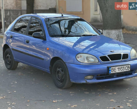 Синий Дэу Ланос, объемом двигателя 1.5 л и пробегом 182 тыс. км за 2700 $, фото 1 на Automoto.ua