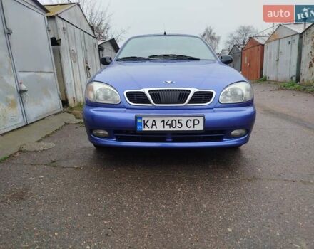 Синий Дэу Ланос, объемом двигателя 1.5 л и пробегом 233 тыс. км за 2600 $, фото 1 на Automoto.ua