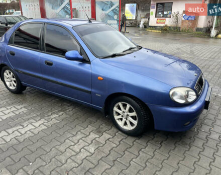 Синий Дэу Ланос, объемом двигателя 1.5 л и пробегом 85 тыс. км за 3700 $, фото 1 на Automoto.ua