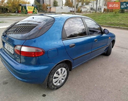 Синий Дэу Ланос, объемом двигателя 1.5 л и пробегом 126 тыс. км за 2900 $, фото 2 на Automoto.ua