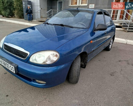 Синий Дэу Ланос, объемом двигателя 1.5 л и пробегом 126 тыс. км за 2900 $, фото 1 на Automoto.ua