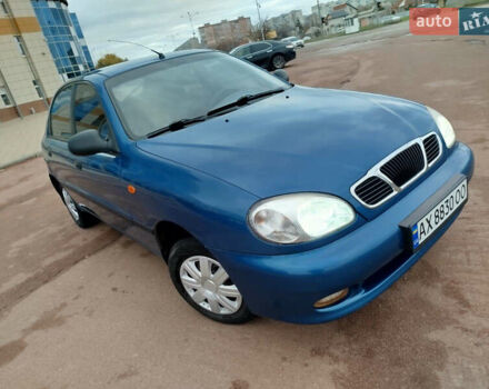 Синий Дэу Ланос, объемом двигателя 1.5 л и пробегом 126 тыс. км за 2750 $, фото 1 на Automoto.ua