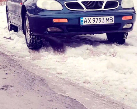 Синий Дэу Ланос, объемом двигателя 2 л и пробегом 270 тыс. км за 1800 $, фото 1 на Automoto.ua
