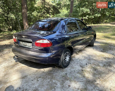Синий Дэу Ланос, объемом двигателя 1.5 л и пробегом 182 тыс. км за 2400 $, фото 4 на Automoto.ua
