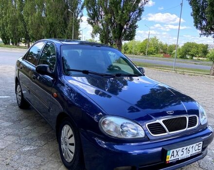 Синий Дэу Ланос, объемом двигателя 1.6 л и пробегом 256 тыс. км за 2300 $, фото 4 на Automoto.ua
