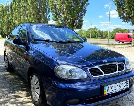 Синий Дэу Ланос, объемом двигателя 1.6 л и пробегом 256 тыс. км за 2300 $, фото 2 на Automoto.ua