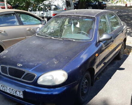 Синий Дэу Ланос, объемом двигателя 1.5 л и пробегом 300 тыс. км за 2100 $, фото 2 на Automoto.ua