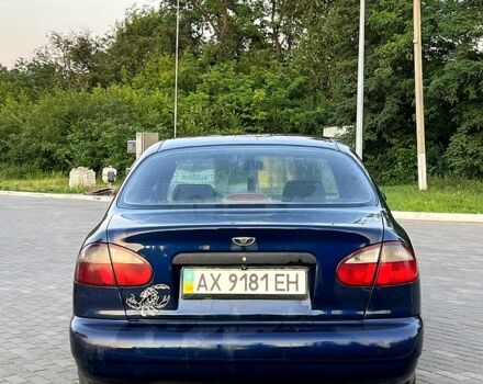 Синий Дэу Ланос, объемом двигателя 1.3 л и пробегом 200 тыс. км за 1070 $, фото 3 на Automoto.ua