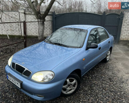 Синий Дэу Ланос, объемом двигателя 1.6 л и пробегом 107 тыс. км за 2999 $, фото 1 на Automoto.ua
