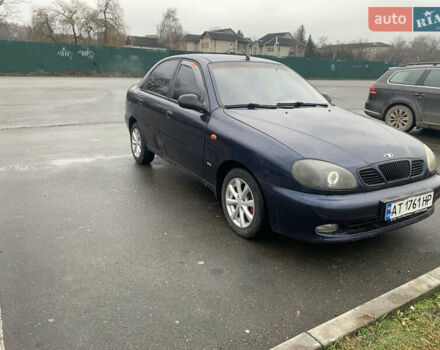 Синий Дэу Ланос, объемом двигателя 1.5 л и пробегом 329 тыс. км за 2400 $, фото 3 на Automoto.ua