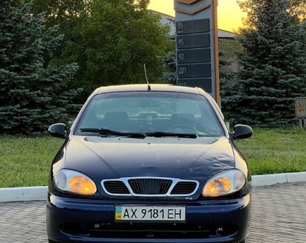Синий Дэу Ланос, объемом двигателя 1.3 л и пробегом 200 тыс. км за 1070 $, фото 1 на Automoto.ua