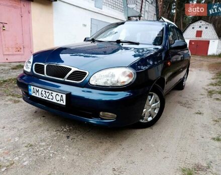 Синий Дэу Ланос, объемом двигателя 1.5 л и пробегом 212 тыс. км за 2550 $, фото 4 на Automoto.ua