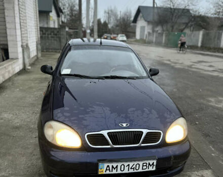 Синий Дэу Ланос, объемом двигателя 1.5 л и пробегом 303 тыс. км за 1450 $, фото 1 на Automoto.ua