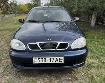 Синий Дэу Ланос, объемом двигателя 1.5 л и пробегом 220 тыс. км за 2300 $, фото 1 на Automoto.ua