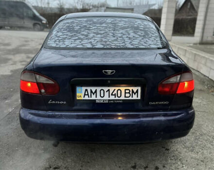 Синий Дэу Ланос, объемом двигателя 1.5 л и пробегом 303 тыс. км за 1450 $, фото 3 на Automoto.ua