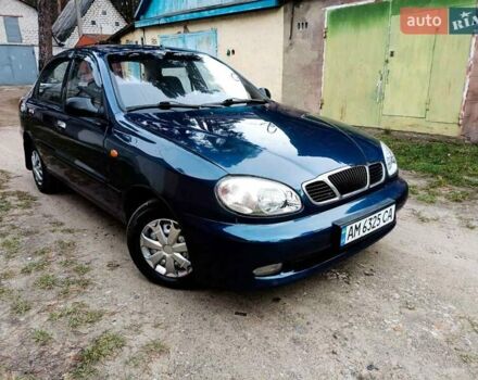 Синий Дэу Ланос, объемом двигателя 1.5 л и пробегом 212 тыс. км за 2550 $, фото 2 на Automoto.ua